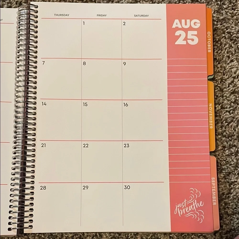 Rainbow Teacher Lesson Planning Calendar